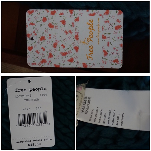 Free People Cozy Up Color Blocked Beanie Hat New - Picture 12 of 12